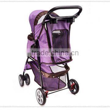 4 Wheels Pet Stroller Cat Dog Cage Stroller photo-4