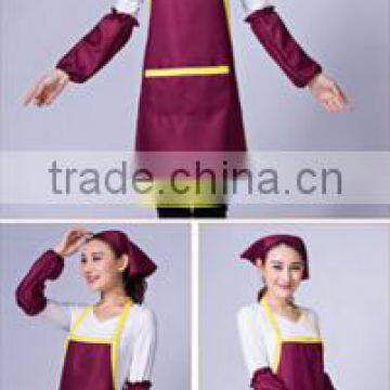 Cute Apron Custom LOGO Print Ads Kitchen Chef Coffee Hotel Men and Women Overalls photo-3