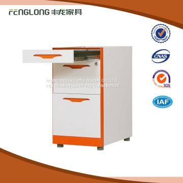 Factory Cheap Price Metal Storage 3 Drawer Pedestal Movable File Cabinet photo-2