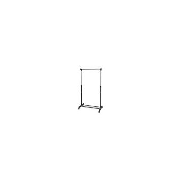 Single pole telescopic clothes rack