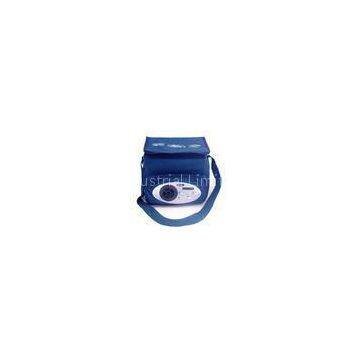 Blue 600D Polyester Radio Cooler Bag With Adjustable Shoulder Strap