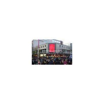 Full Color Outdoor Advertising LED Display 12mm Pixel Pitch on Building