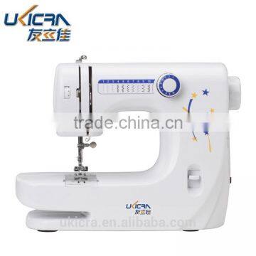 Walking foot sewing machine with cutter and LED light 10 stitches easy control