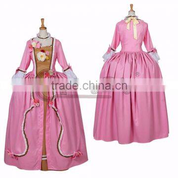 Rococo Baroque Ball Gown Dress 1700s Marie Antoinette Outfit Pink Fancy Medieval Victorian Dress