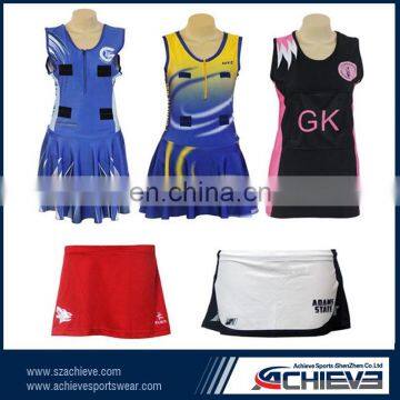 Custom One-piece tennis wear /netball dress short /netball bibs /netball uniform /netball skirts