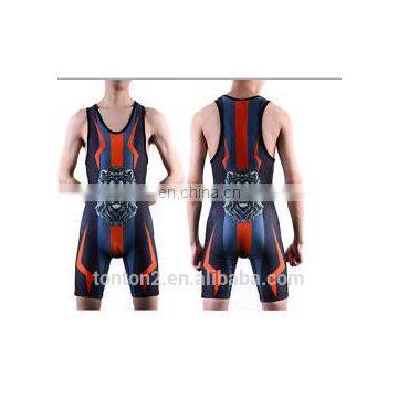 2015 Wholesale Custom Scheap Sublimated Wrestling Singlets