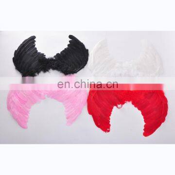 HEN-0048 wholesale Bride To Be Badge Hen Night Party pink feather wing