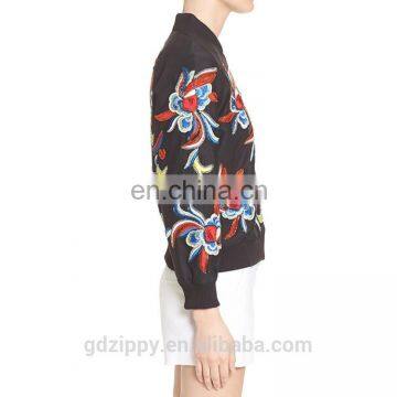 Embroidery Clothing Custom Bomber Jacket Woman photo-4