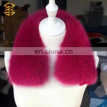 Real Fur Trim Wholesale Fox Fur Trim Detachable Fox Fur Collar