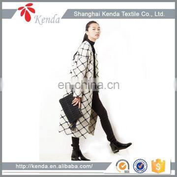 Wholesale From China Gray Caddice Knit Ankle Length Sweater Coat