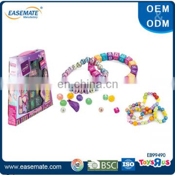 Kids DIY Craft Kits - ABC Beads, Pearls & Charms, Friendship Bracelets