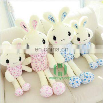 HI CE best selling light up musical plush toys battery-operated plush bunny rabbit toy for sale