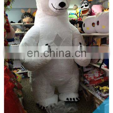 3 meter high 10 feet wedding polar bear mascot ,adult inflatable polar bear costume