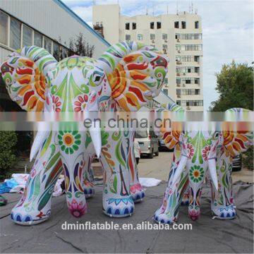 Giant Inflatable elephant with LED for nightclub decoration