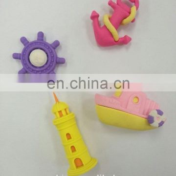 cute carton sailing 3D eraser