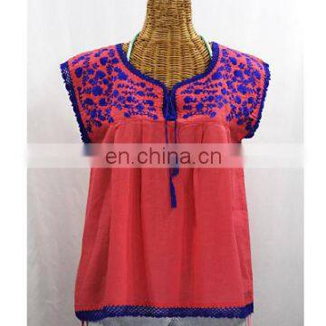 100 % Fabric Cotton Vintage Multi Embroidery Women Casual Boho Hippie Summer Tunic designs Stylish Maxican tunic