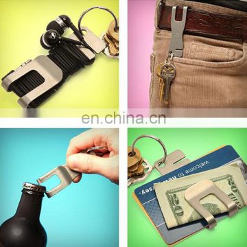 Multifunction money clip stainless steel bottle opener