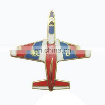 Costom metal enamel airplane pin badges