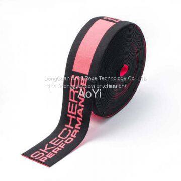 4cm Polyeste Spandex woven elastic tape with Jacquard