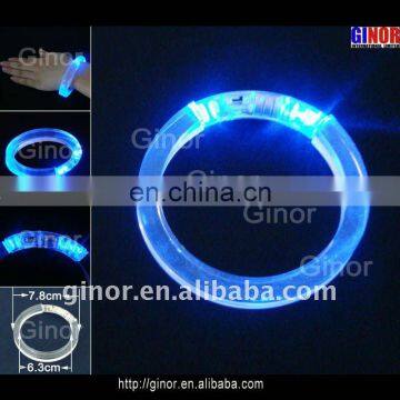 clear acrylic bracelet with blue led