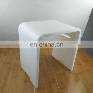 high quality bathroom fitting white acrylic bathroom stool