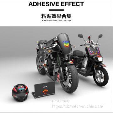 Spirit Beast Motorcycle Modified Body Helmets Colorful Reflective Sticker Very Attractive AL402 photo-2
