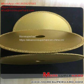 Vacuum brazing diamond saw blade processing various natural stones   Alisa@moresuperhard.com