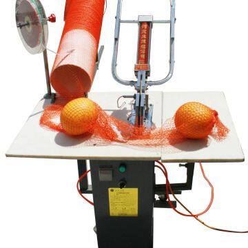 Fruit mesh bag use pneumatic semi-auto double clip sealing machine