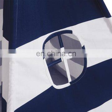 Stripe Canvas Indoor Playhouse Toy Teepee Play Tent for Kids,Children Toy Tent Play House photo-5