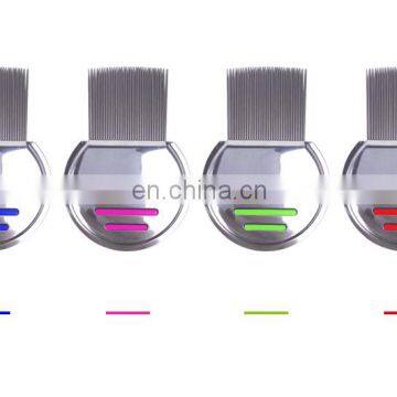 Pet Cat and Dog Stainless Steel Comb Multicolor Long Needle Cats and Dogs Flea Steel Needle Fine Tooth Comb Semicircular Comb photo-6