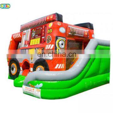 Fire Truck Inflatable Jumper Combo Bouncer Jumping Bouncy Castle Bounce House photo-2