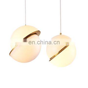 Simple  Glass ball lighting pendant hanging chandeliers led pendant lights bedroom beside luminarias