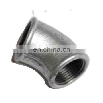 steel pipe fitting 1/2" malleable cast iron elbow