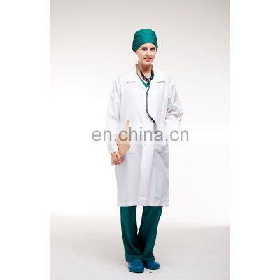 New White Lab Coat for Medical Hospital Uniforms Doctor Gown