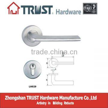 LH029:Trust Stainless Steel Solid Lever Handle with Escutcheon