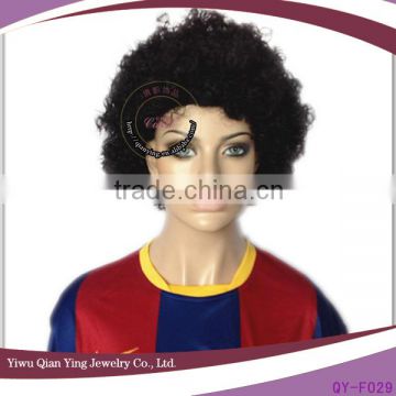 cheap wholesale short synthetic football fan wig sports fan wig