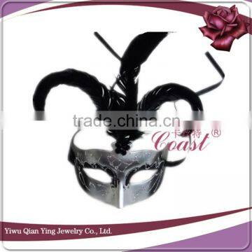 Cheap Christmas Feather Decorative Party Eye Mask for Sale photo-2