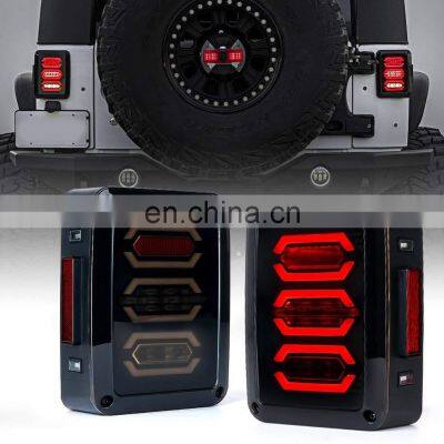 Дымящиеся (задымленные) авангардные светодиодные задние фонари для Jeep Wrangler JK 07 - 18