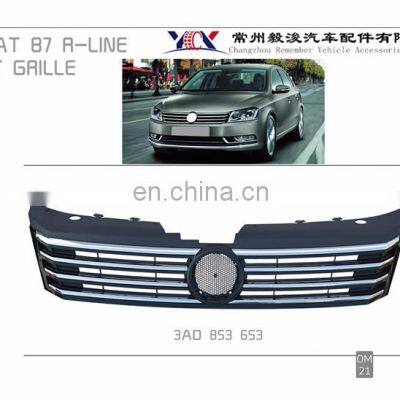 Car Intake Grille (WITH BLACK FRAME) for vw Passat B7 R-LINE 2012 Auto Parts Front Grille (WITH BLACK FRAME) OEM 3AD 853 653 photo-3
