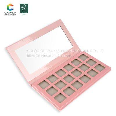 Free sample cosmetic empty eyeshadow palette custom empty makeup empty eyeshadow