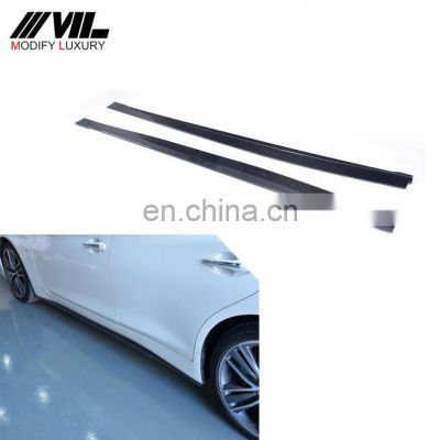 ML Style Q50 Carbon Fiber Side Skirt Sills for Infiniti Q50 Sedan 4-Door 13-17