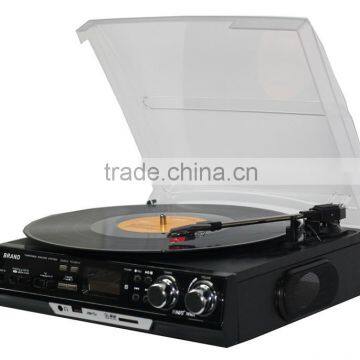 3 Speed Stereo Turntable With Built in Speakers and Belt Driven Motor System photo-3