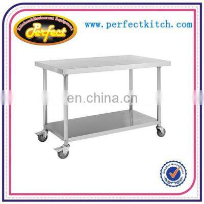 304 Stainless Steel Restaurant Work Bench / Customized 201Stainless Steel Kitchen Work Table photo-4