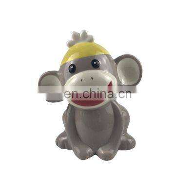 small cute treasure japanese monkey shape child ceramic piggy bank money box coin bank