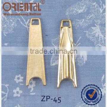 Shiny nickel metal alloy zipper pullers