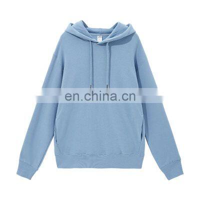 factory wholesales active wear colorblock navy blue 480gsm thick men hoodies