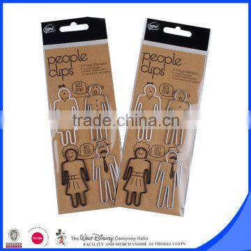 Character shape paper clips