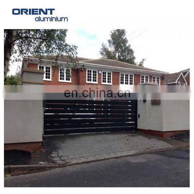 Top Selling Popular Villa Home Decorative Double Swing Aluminium Automatic Gates