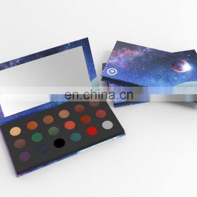 Makeup Your Own Design Shadow Artist Makeup Logo Packaging Pressed Powder Pan Eyeshadow Palette Custom Design