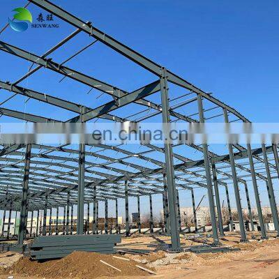 Prefabricated Modern Metal Material Construction steel structure hangar shed shopping mall building